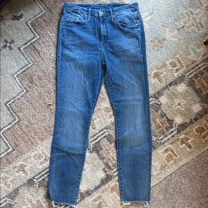 MOTHER High Rise Blue Jeans